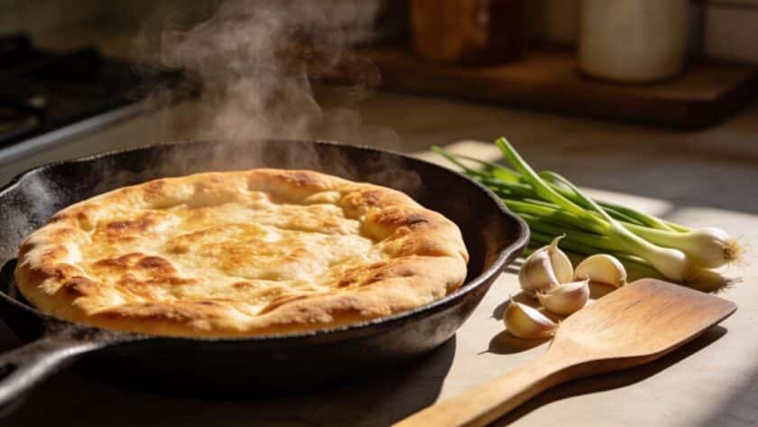Ail nouveau de printemps : la recette du pain plat à la poêle qui embaume toute la cuisine
