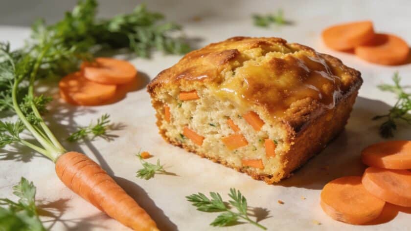 Carottes nouvelles de printemps : le cake salé moelleux qui remplace le sandwich du déjeuner