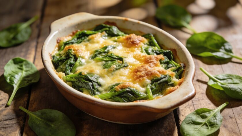 Épinards frais de saison : cette recette de gratin rapide qui plaît même à ceux qui n'aiment pas les légumes verts