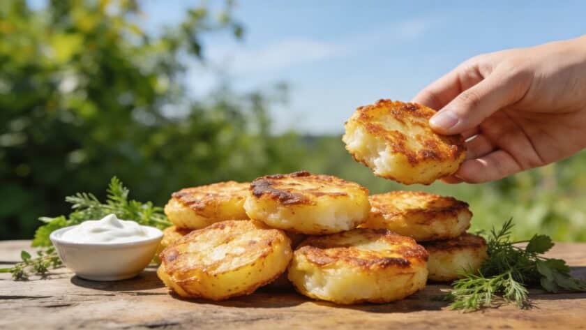 Galettes de pommes de terre au four : croustillantes, légères et prêtes en un clin d'œil