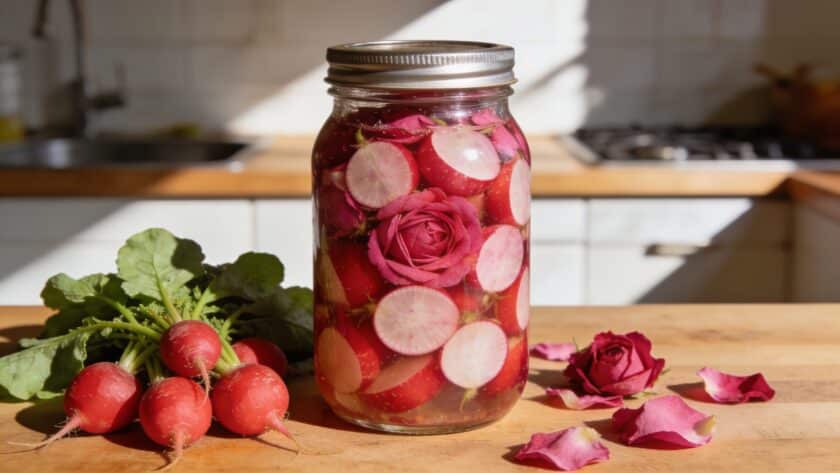 Radis roses lactofermentés maison, prêts en quatre jours et bien meilleurs que prévu