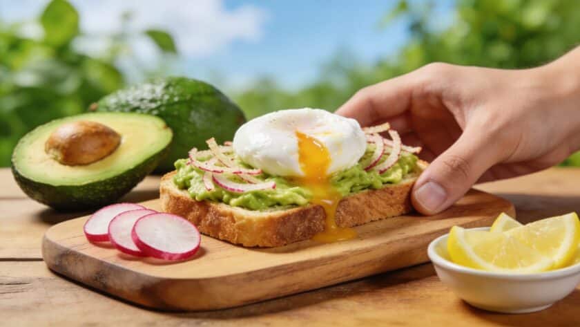 Tartines de printemps à l'avocat, œuf poché et radis croquants : le déjeuner léger et coloré prêt en 10 minutes qui change du sandwich